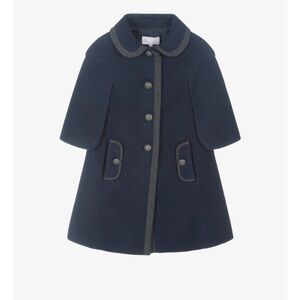 Patachou
Girls Navy Blue Felted Coat 
BRAND NEW WITH TAGS